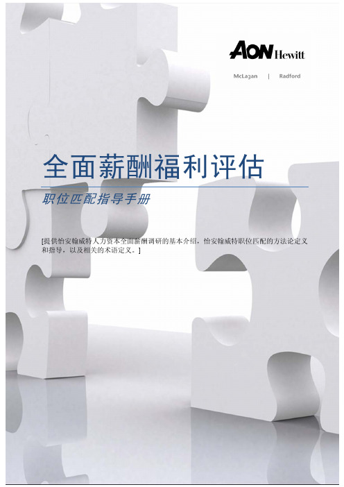 2013 Aon Hewitt Job Matching Guidebook - CHN - Light Version