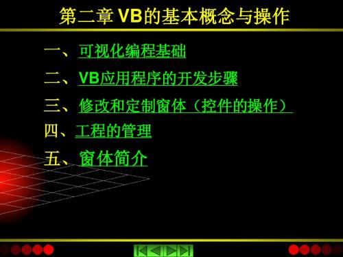 第二讲 VB6.0的基本概念与操作