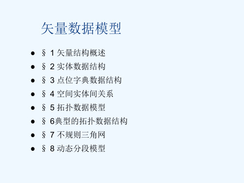 地理信息系统矢量数据结构