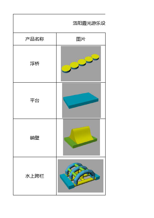 儿童充气乐园价单清单参考