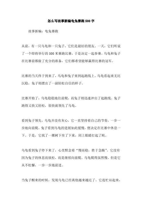 怎么写故事新编龟兔赛跑500字