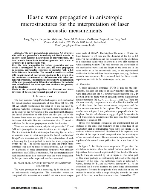 Elastic Wave Propagation for the Interpretation of Laser Acoustic Measurements