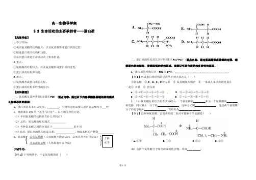 蛋白质导学案