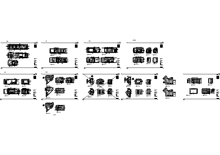 板房全套建施cad图，共三十八张