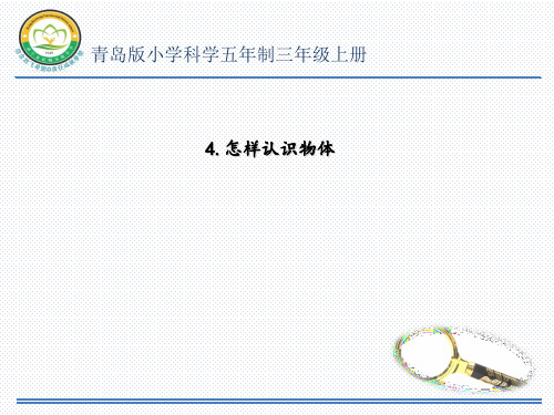 三年级上册科学课件-怎样认识物体_青岛版(五年制)