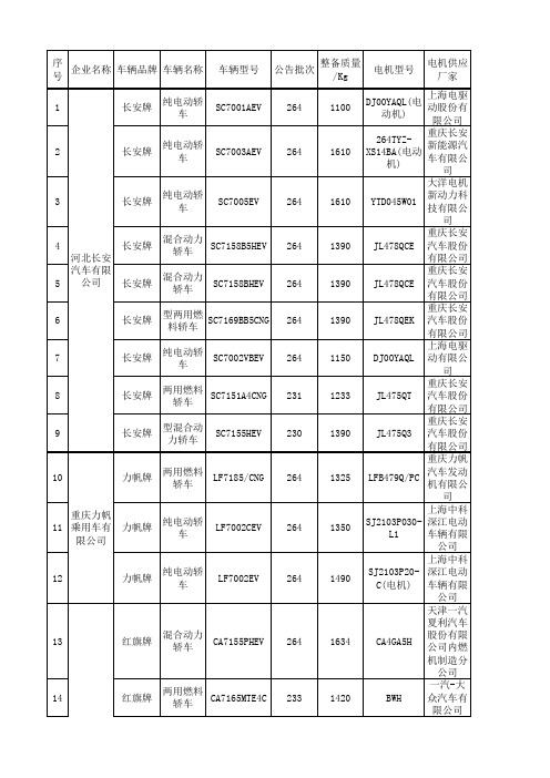 副本新能源汽车概况-轿车类