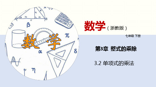 单项式的乘法(课件)七年级数学下册(浙教版)