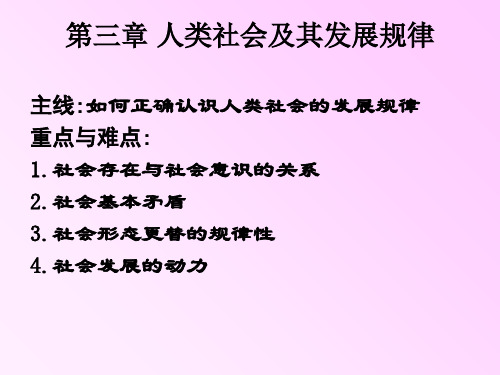 第三章 人类社会及其发展规律134页PPT