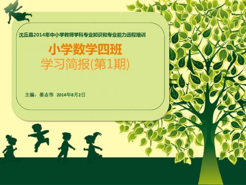 沈丘县2014年中小学教师学科专业知识和专业能力远程培训