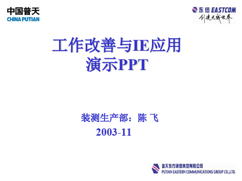 工作改善与IE应用培训课件(ppt 52页)