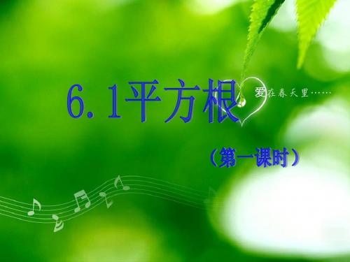 人教版七年级下册6.1平方根(共16张PPT)