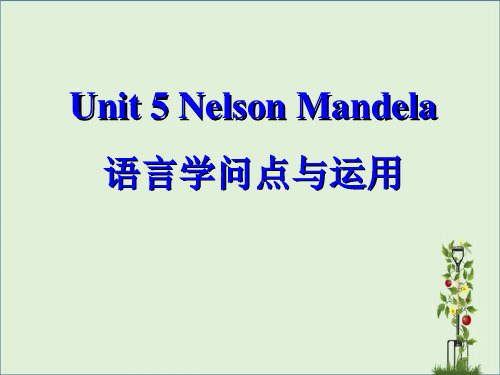 Unit-5-Nelson-Mandela语言知识点与运用