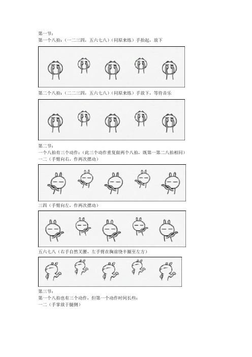 兔斯基舞蹈分解动作