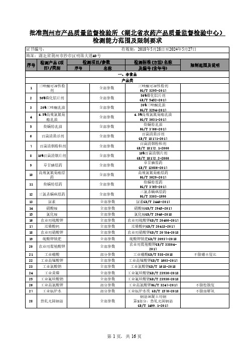 检测能力范围及限制要求.pdf