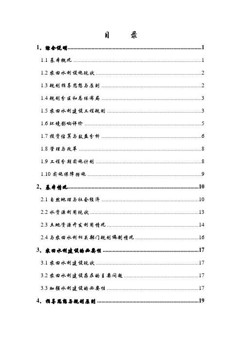 综合规划报告