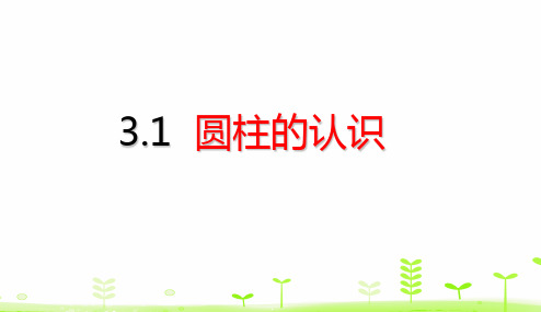 六年级【下】册数学-第3单元圆柱与圆锥圆柱的认识人教版(26张ppt)公开课课件