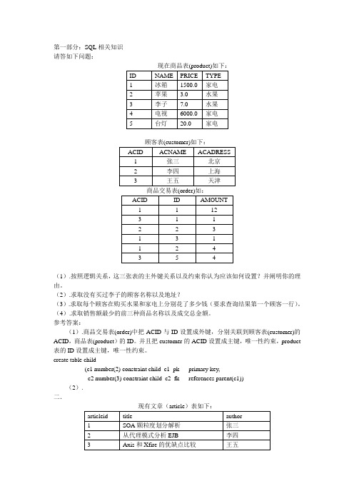 中科软金融保险事业群笔试面试答案