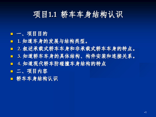 车身结构及附件拆装PPT课件