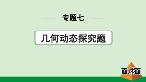 2024年中考数学总复习考点梳理专题七几何动态探究题