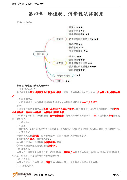 第4讲_增值税、消费税法律制度(1)