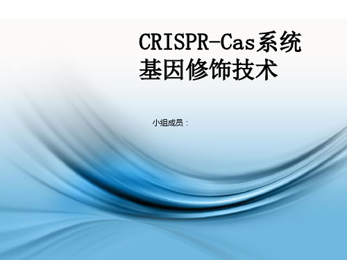 CRISPR-Cas系统基因修饰技术(最终版)