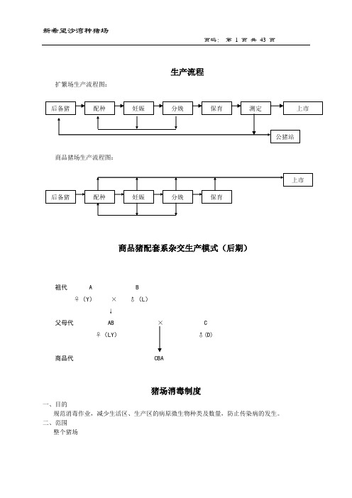 规模化猪场作业指导书资料