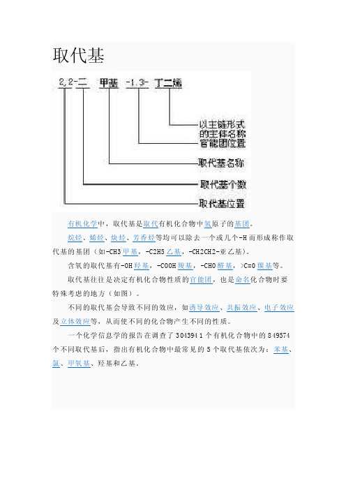 烷烃的系统命名法则与取代基