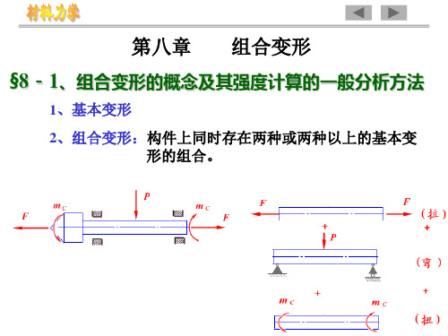 材料力学 9-1组合变形