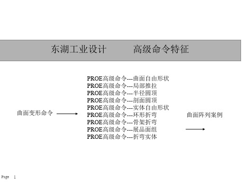 proe 高级命令特征