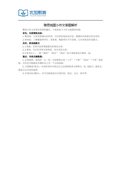 雅思线图小作文答题解析