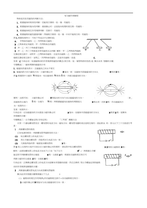 电与磁作图题型例析与练习