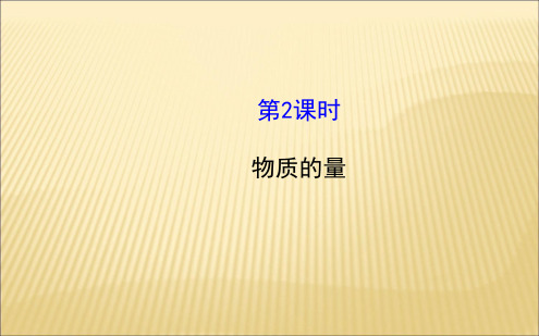 苏教版高中化学必修一112 物质的量 课件 共62张