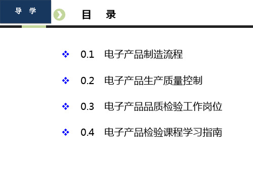 教学课件 电子产品检验电子信息--陈必群