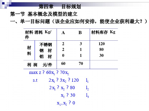 运筹学课件OP1 目标规划