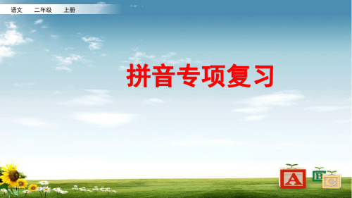 2021年统编版语文二年级上册拼音专项复习课件