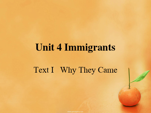 Unit 4 Immigrants