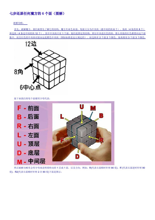 七步还原任何魔方的6个面