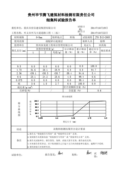 碎石0-5mm样表 -