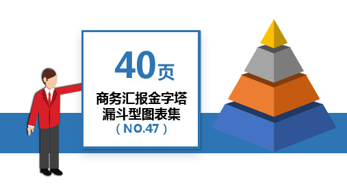 商务汇报金字塔漏斗型PPT图表集模板