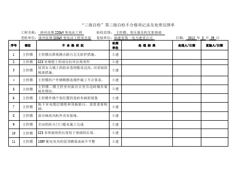 三级自检(公司级)