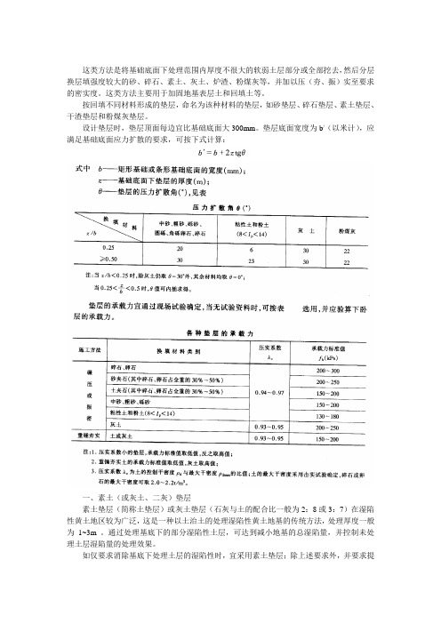 换土垫层法