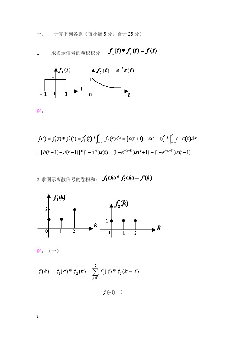 信号与系统试卷