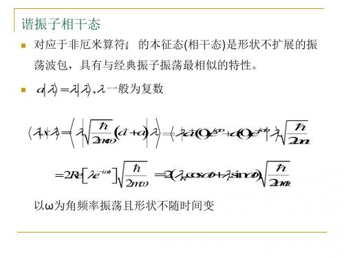 谐振子相干态-PPT文档资料