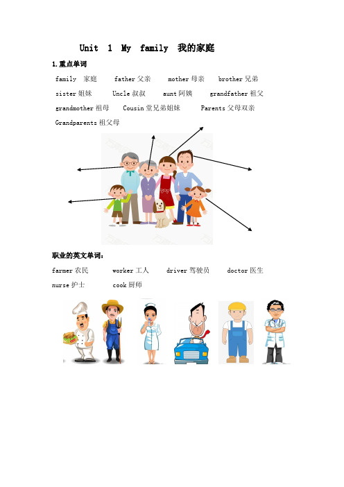 join in五年级英语第一单元重点知识小积累