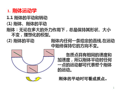 大学物理-刚体运动学