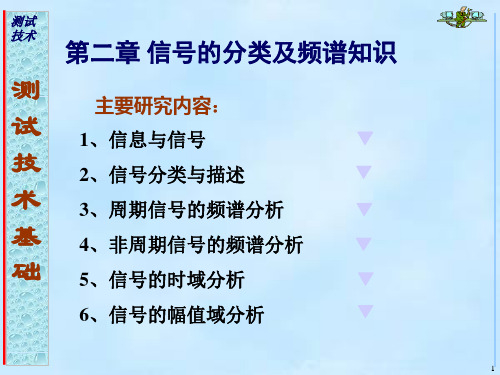 第二章信号的分类及频谱分析