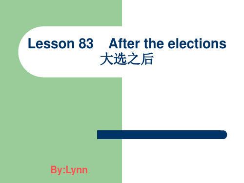 新概念英语第二册Lesson-83