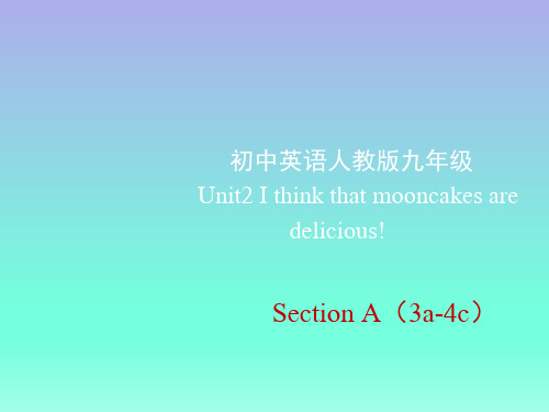 九年级英语Unit2_SectionA(3a-4c)