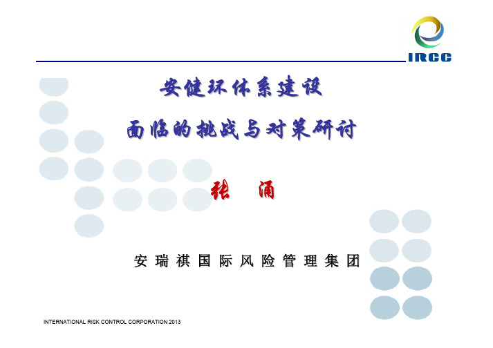 安健环体系建设面临的挑战与对策