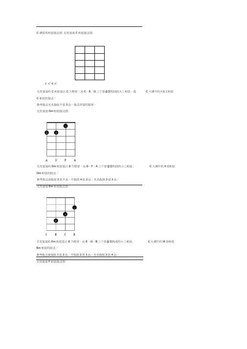 尤克里里常用和弦